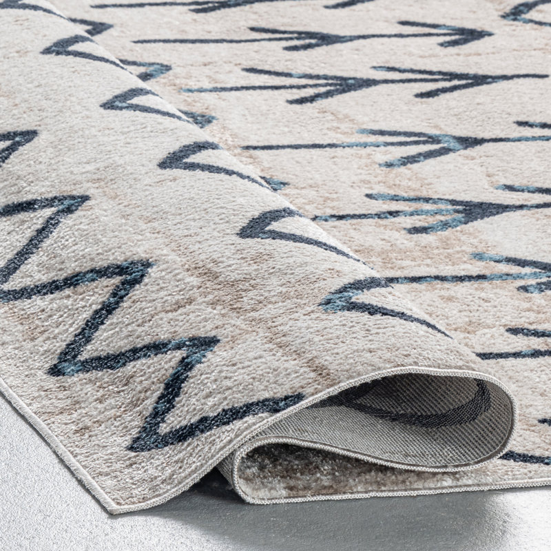 Tapis marocain lavable à la machine Malia SpinClean, Tapis de couloir 2 pi 6 po x 8 pi