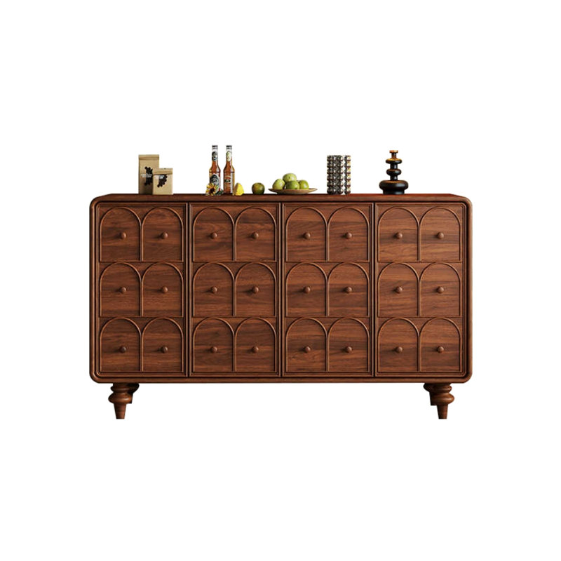 French Retro Accent Cabinet Solid Wood Accent Cabinet