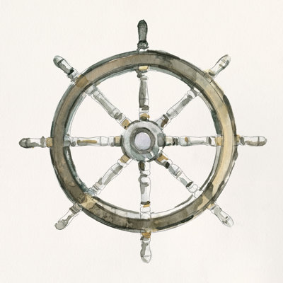 At The Helm I by Emma Caroline - Wrapped Canvas Painting