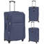 Arce 3-piece Soft Luggage Trolley Set Red-80919721