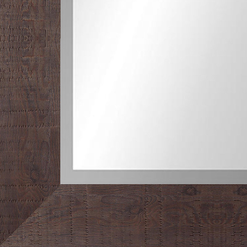 Wall Mirror, 46" x 36", Walnut