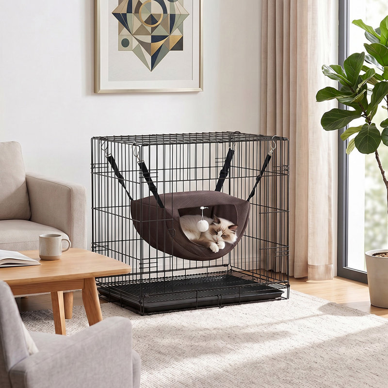 Polyester Pet Bed, Coffee