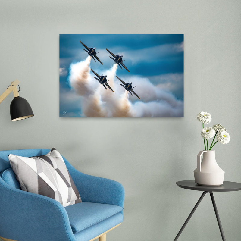 Bank Left 1 Piece Wrapped Canvas Wall Art, 40.64cm H x 60.96cm W