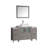 Ravenna 54" Freestanding Single Sink Bathroom Vanity with Engineered Marble Top and Matching Mirror-27042778