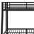 Metal Bunk Bed With Convenient Ladder Access