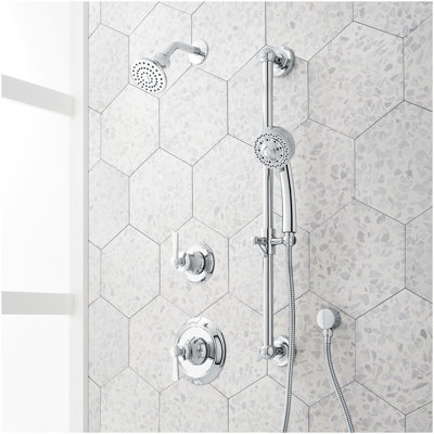 Pendleton Pressure Balance Shower System with Slide Bar and Hand Shower - Chrome