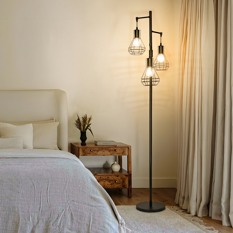 Asiel 65'' Tree Floor Lamp, Black