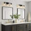 Éclairage pour meuble-lavabo moderne Alysa avec abat-jour en verre bullé-1155778229-1155778224