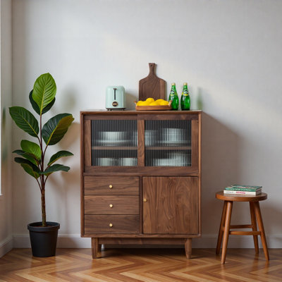 Vitrine à porte mobile en verre simplifié