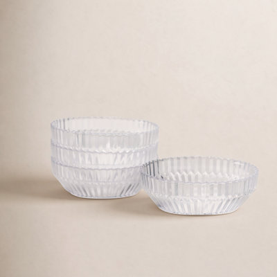 Fortessa Archie Glass, 23 Ounce/ 6 inch Cereal Bowl (Set of 4)