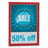DURAFRAME Sign Holder, 8 1/2" X 11", Red Frame, 2/Pack
