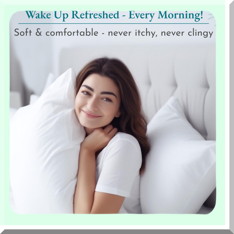 Cooling Cotton Sateen Luxury Sheets Set - 500 Thread Count Deep Pocket Bed Sheets, Soft & Breathable Hotel Quality White Sheets - 4-Pc High Thread Count Set