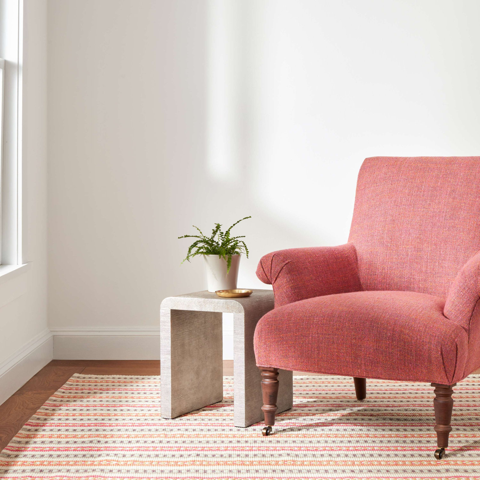 Long Slade Kit Kemp x Annie Selke Long Slade Spice Handwoven Cotton Rug, Rectangle 8'6" x 11'6"