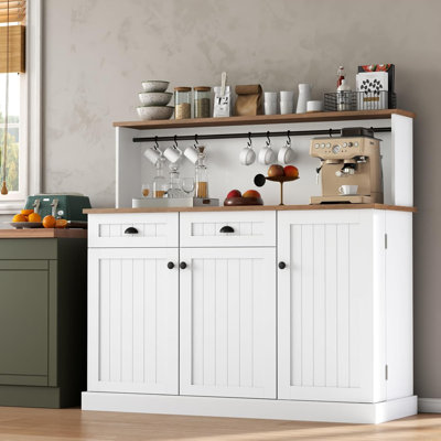 Farmhouse Kitchen Storage Room With Adjustable Shelves