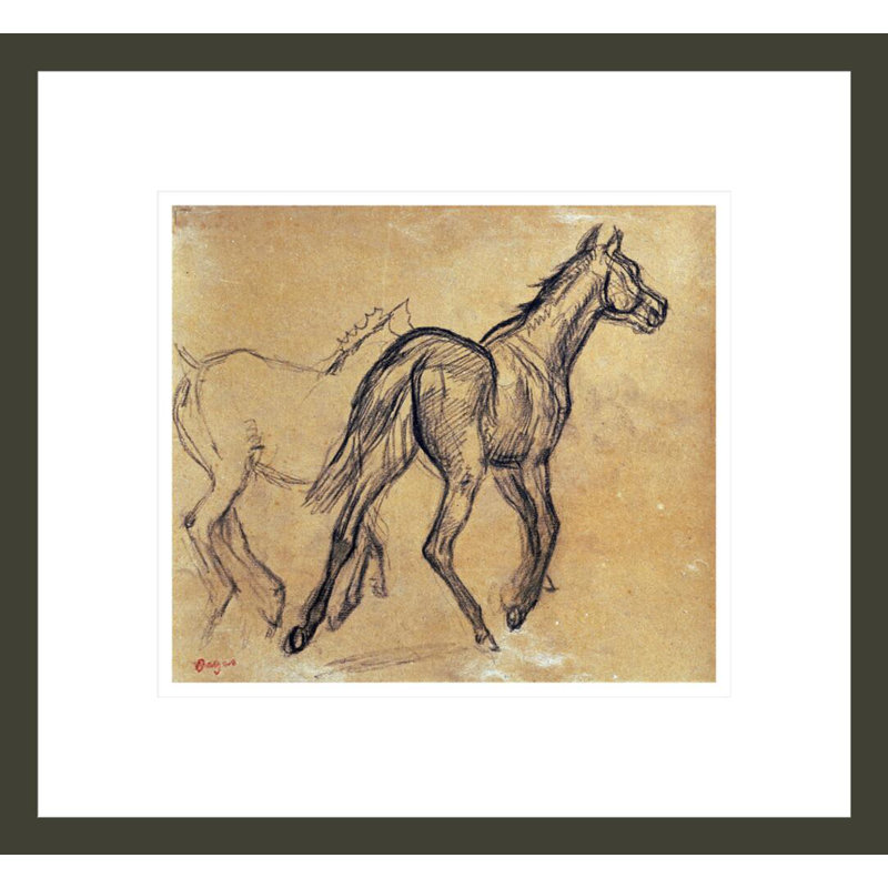 «Horses» par Edgar Degas, impression giclée encadrée, H 13,75 po x l 14,88 po