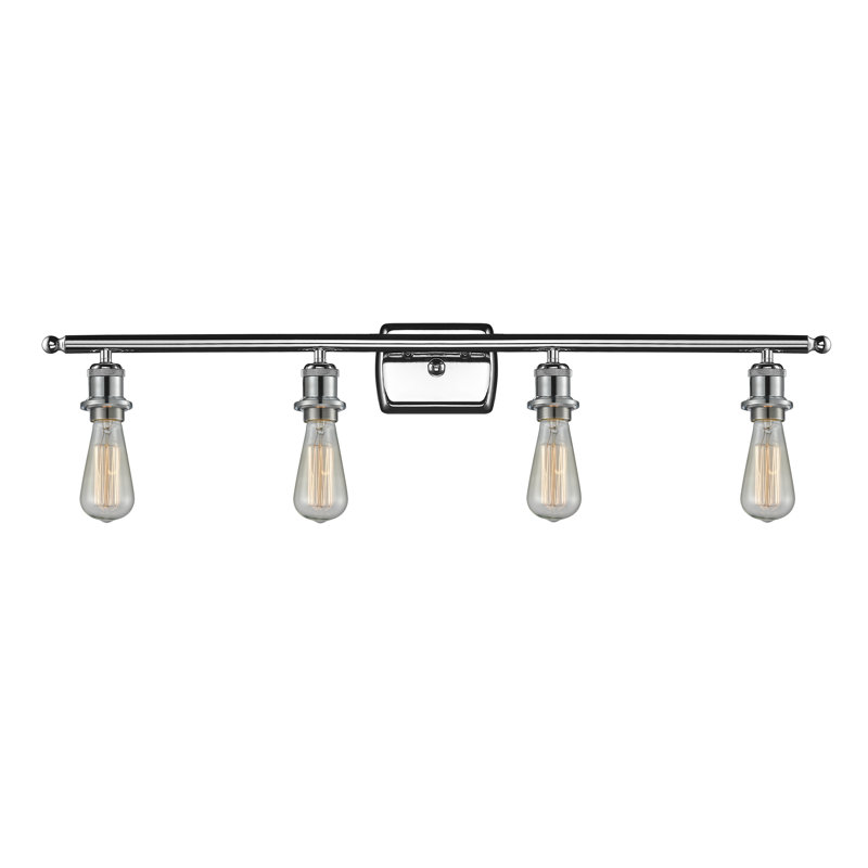 Orrwell 4 - Light Dimmable Vanity Light, 6 Watt Vinage LED Bulb, Polished Chrome