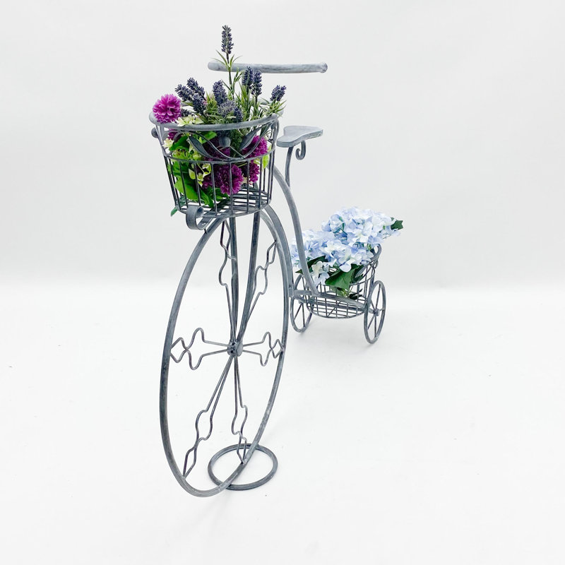 Zanesville Metal Cachepot, Grey