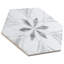 Carreau de porcelaine à motif hexagonal 7 po x 8 po Classico Bardiglio-64758329
