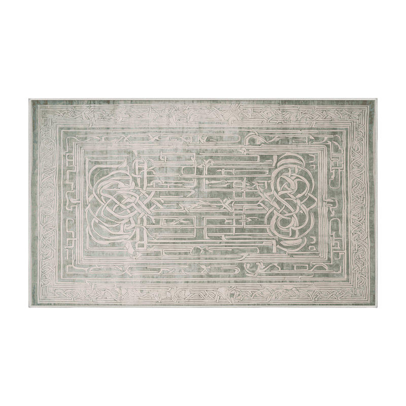 Machine Washable Beige Area Rug, Rectangle 8' x 12'