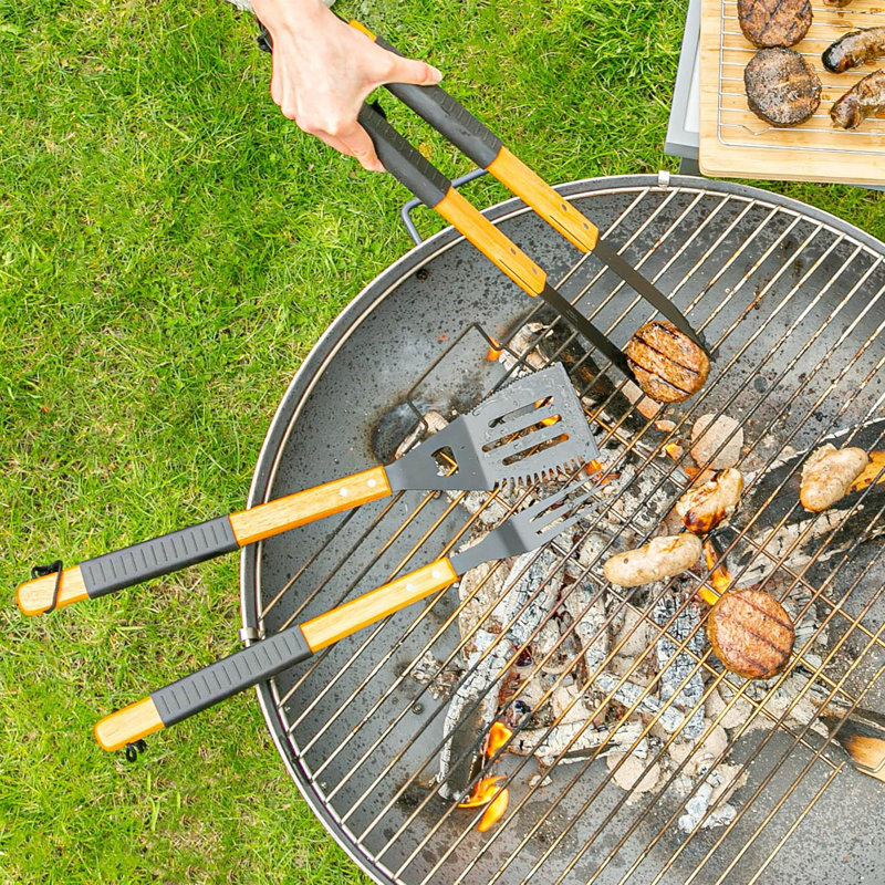 Wooden BBQ Tools, Black