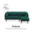 Auryon Small Double 204.5cm Velvet Futon Sofa-2093348272