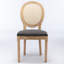 Ensemble de 2 chaises en lin à dossier en rotin-1461660754