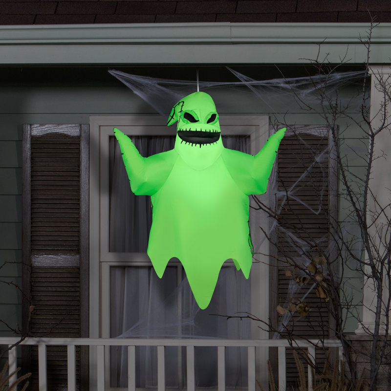 Green Inflatable Hanging Oogie Boogie Halloween Decor, 4 ft