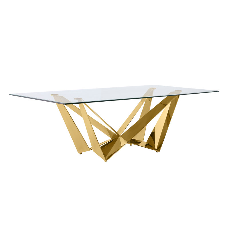 Willemijn Dining Table,dining table,dining room table, Silver, 30" H x 94" L x 46" W