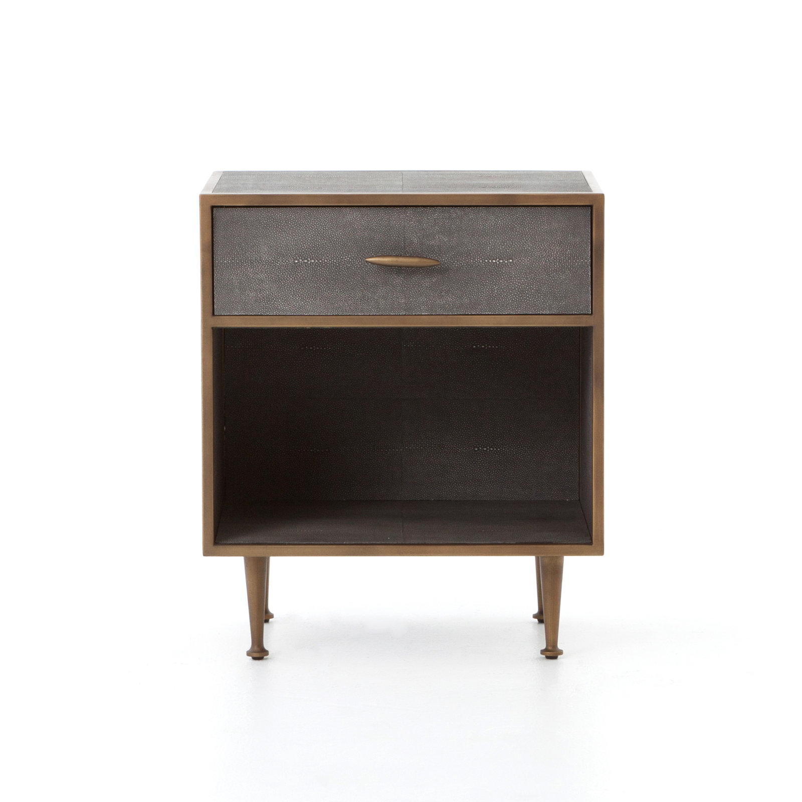 Hartstown 1-Drawer Nightstand in Gray