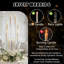 2 pièces de 8 pièces de centre de table candélabre en acrylique - 38,5 pouces de haut, porte-bougie transparent, décoration de table pour mariage, dîner, salon et salle à manger (bougies non incluses)-123349556