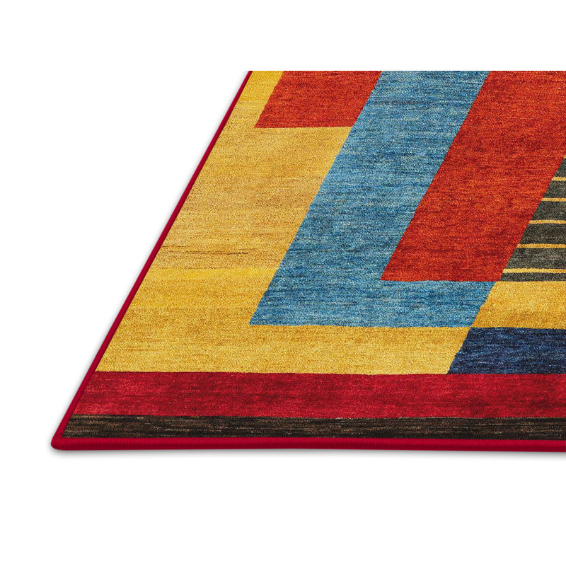 Elke Abstract Indoor Rug, Rectangle 7' x 10'
