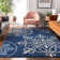Premium Machine Washable Prisco Navy Rug