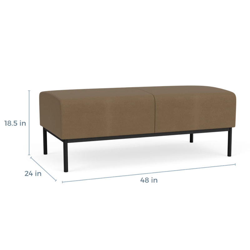 Banc de réception Darsey, Patriot Plus taupe, Noir