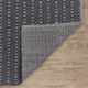 Optic Diamond Navy/Ivory Handwoven Cotton Rug