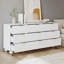 Commode à motif de vagues à 63 tiroirs l 63 po avec dispositif anti-basculement-1241745044