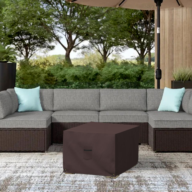 Patio Chair Cover, 45.7cm H x 58.4cm W x 58.4cm D, Brown