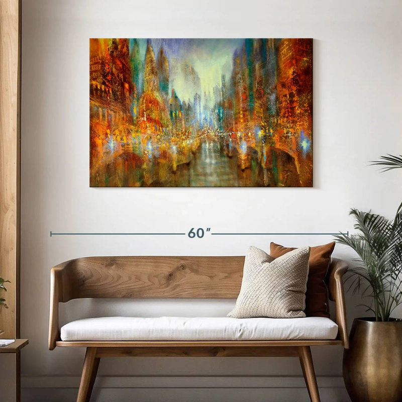 Sireci City Of Light, 30" H x 45" W