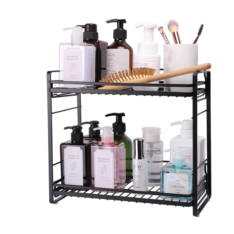 Tarawa Freestanding Shower Caddy, Black
