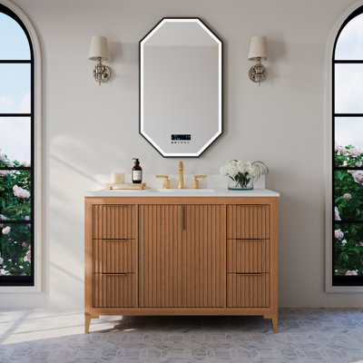 Turlington Oak Single Bathroom Vanity