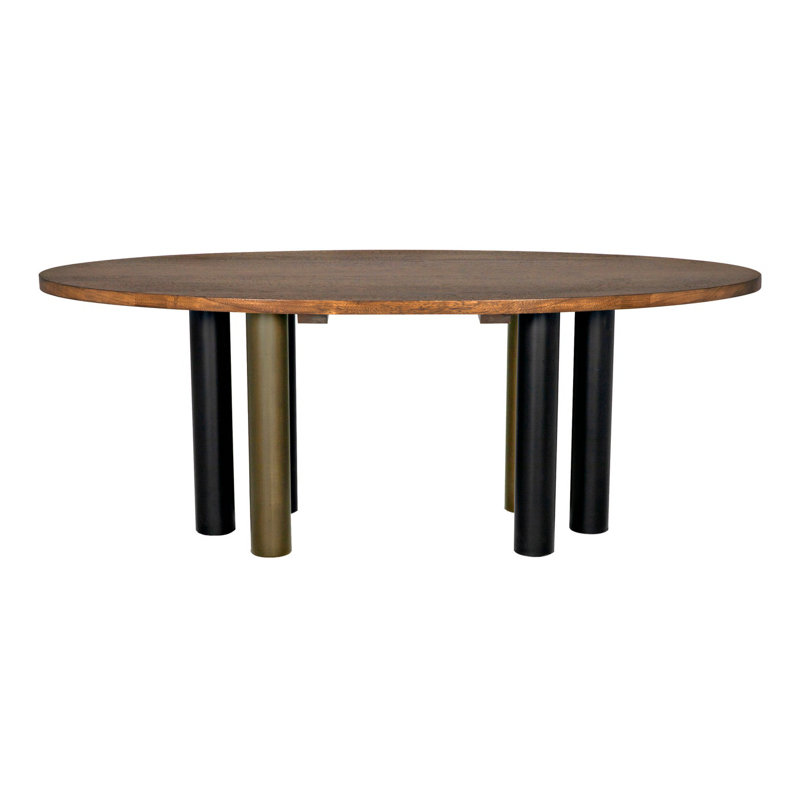 Journal Oval Walnut Wood Dining Table