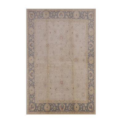 Tapis bleu / jaune clair Harmen