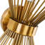 Awendela 2-Light Modern Starburst Metal Armed Sconce