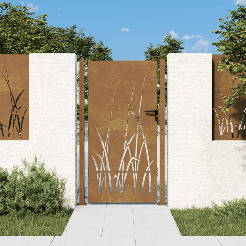 Almaaz Brown Metal Gate, 180cm H x 105cm W
