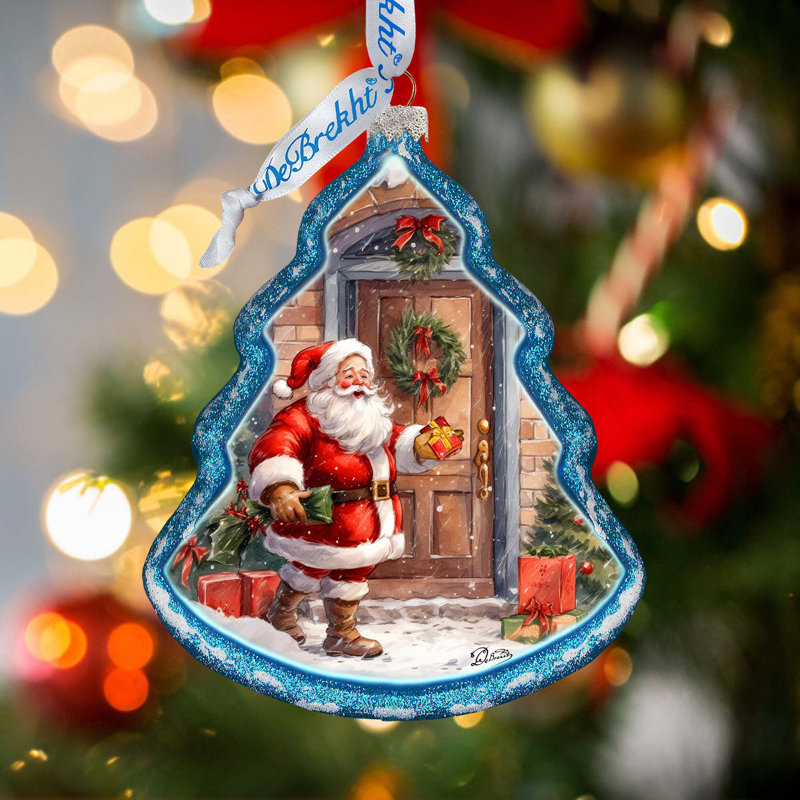 4'' Glass Hanging Figurine Ornament