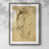 Papier encadré argent vieilli