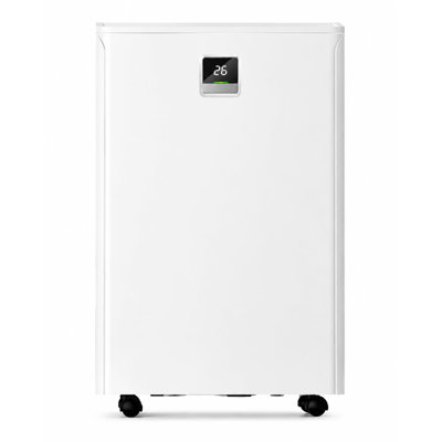 Déshumidificateur de 50 pintes avec réservoir d'eau de 5,5 L, tuyau de drainage continu, commande tactile, minuterie 24H, arrêt automatique, filtre lavable, portatif pour la maison