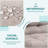 2Ps Waterproof High-Back Chair Cushion With Non-Slip Belt, Broken Foam And Cotton Filling, Suitable For Indoor/Outdoor Garden Furniture.-15660937