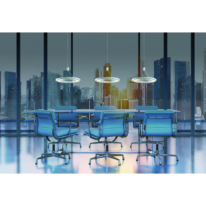Woodbury 1 - Light LED Geometric Pendant
