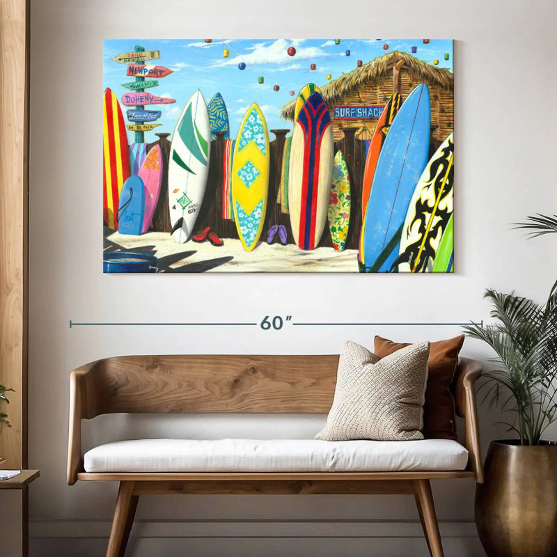 Senne Surf Shack, 34" H x 51" W