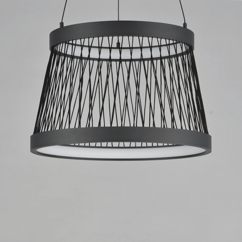 Loom-Single Pendant, 20" H x 18.75" W x 18.75" D